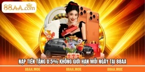 Nạp Tiền Tặng 0.5% Không Giới Hạn Mỗi Ngày Tại 88AA
